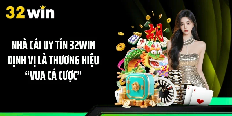 Nhà cái uy tín 32WIN định vị là thương hiệu “vua cá cược”